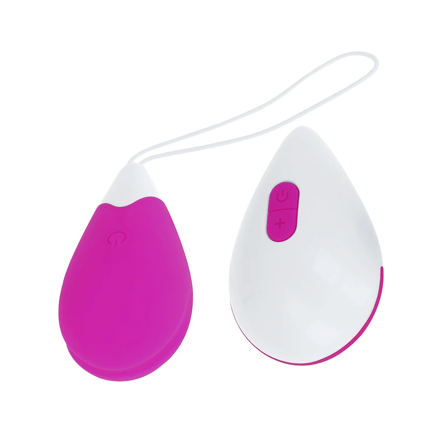 OHMAMA - OVO VIBRANTE 10 MODOS LILÁS E BRANCO